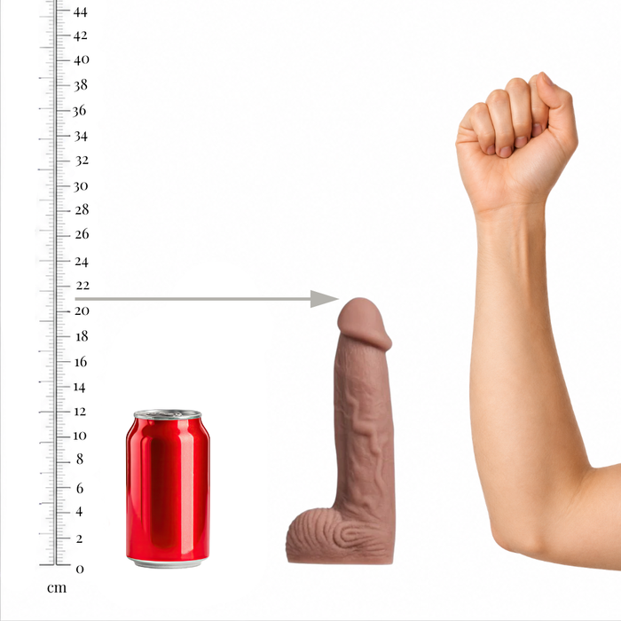 Dildo LOVENSE Dildo L, cu sistem Vac-U-Lock compatibil cu mașini de sex, lungime 21 cm, culoarea pielii