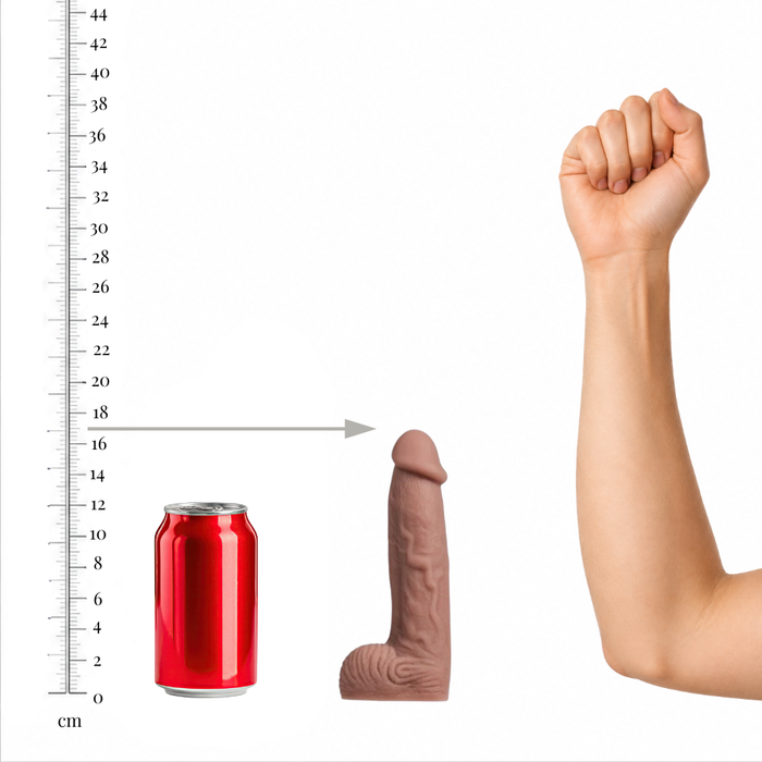 Dildo LOVENSE Dildo S, cu sistem Vac-U-Lock compatibil cu mașini de sex, lungime 17 cm, culoarea pielii