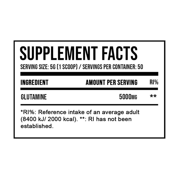 DNA Sports Unflavoured Glutamine 250g