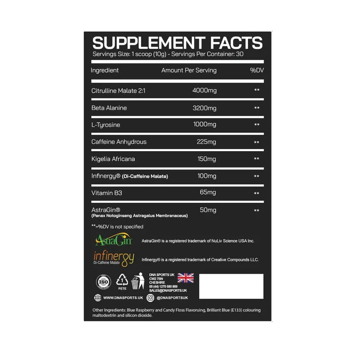 DNA Sports Vibe Pre-Workout 300g