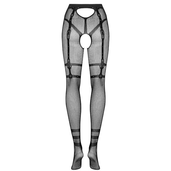 Dresuri fara Crotch OBSESSIVE - S123, negru, S/M/L