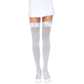 Dresuri sexy Leg Avenue, cu fundiță din satin, mărime universală, culoare alb, model 6255