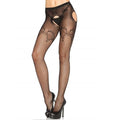 Dresuri tip plasa, fara crotch, Leg Avenue, model 1067, negru, mărime universală