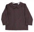 The Durham Christmas Plaid Peter Pan Collar Shirt by Bailey Boys brings festive charm to your little one’s wardrobe. Its crisp collar and classic plaid design create a timeless holiday look, perfectly paired with the Red Corduroy Jon Jon for unforgettable sibling moments this season.