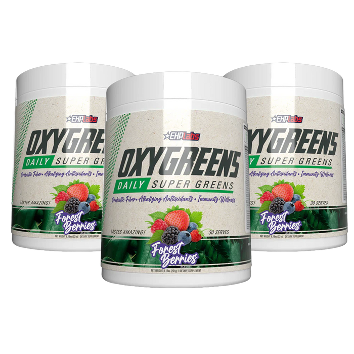 EHP Labs Forest Berries OxyGreens 3 x 231g (3 Pack) - Out of Date