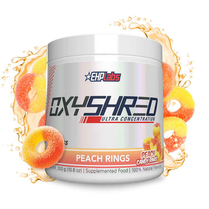 EHP Labs Peach Candy Rings OxyShred 300g - Out of Date