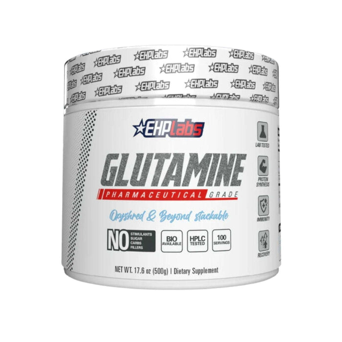 EHP Labs Unflavoured Glutamine 500g - Out of Date