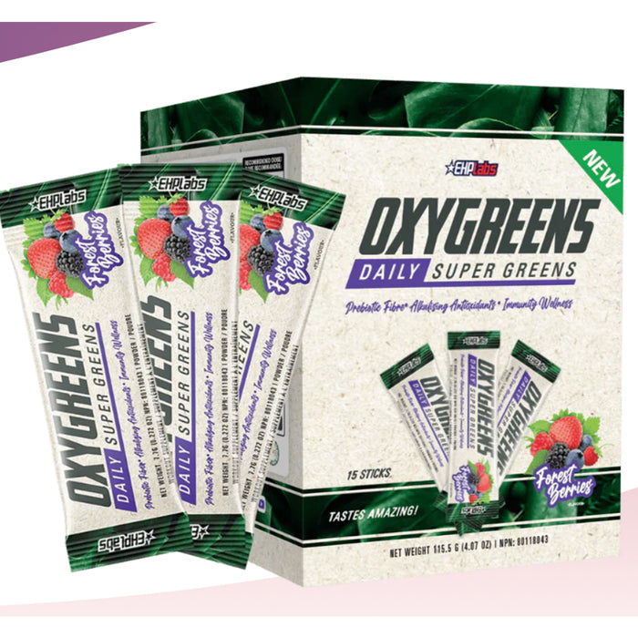 EHPLabs Forest Berries Oxygreens 15 x 4.5g - Out of Date