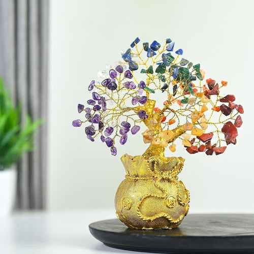 Feng Shui 7 Chakra Gemstone Money Tree