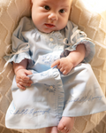 For This Child I Prayed Day Gown in Blue