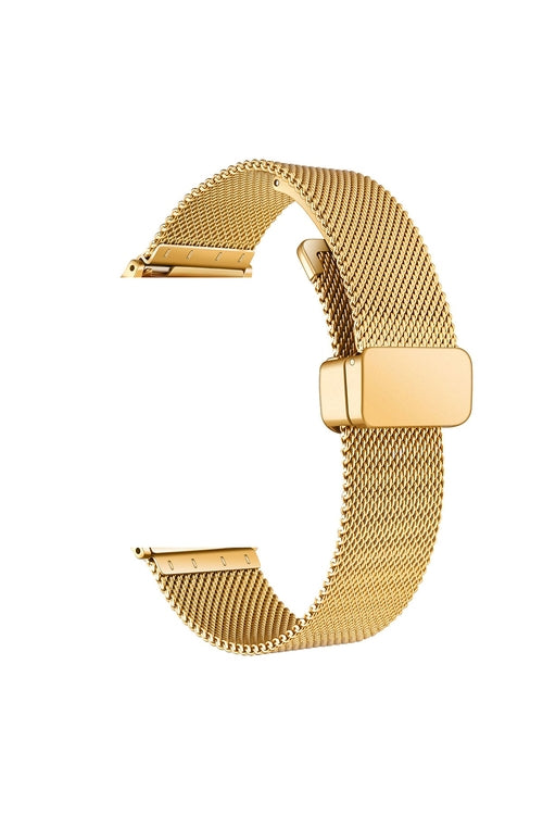 Fossil Gen 5E FTW4055 Strap Metal Mesh Adjustable Magnetic KRD85 Gold