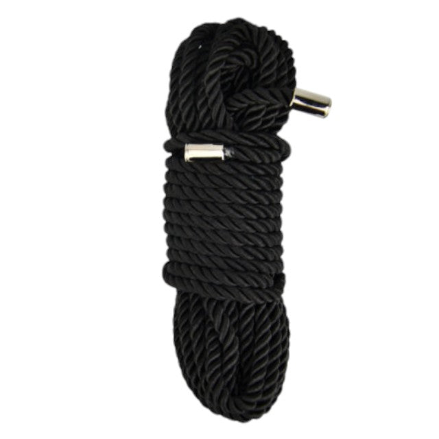 Franghie Bound to Please - Silky Bondage , pentru jocuri erotice BDSM, 10 m, Neagra