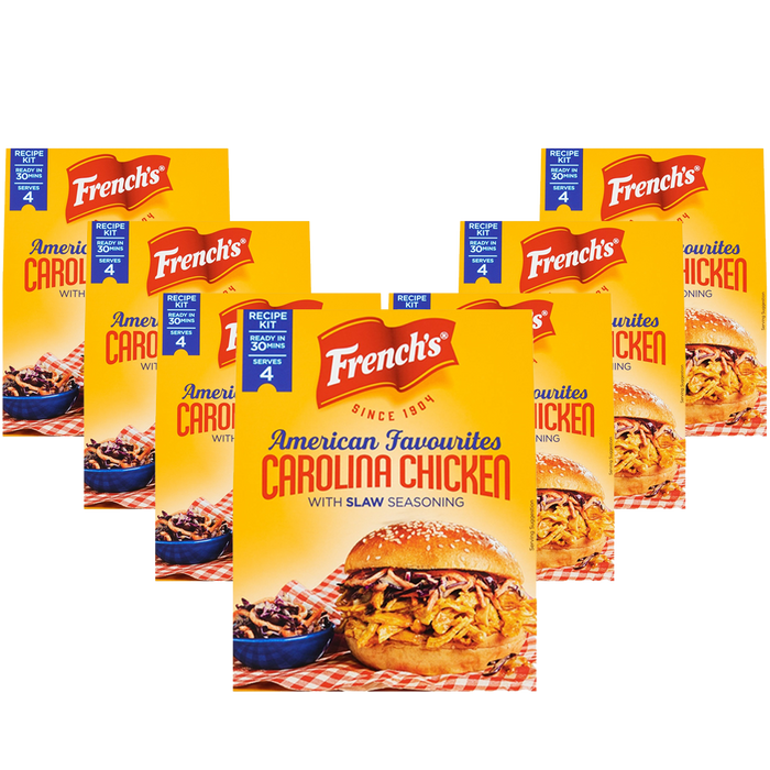 French's Carolina Chicken with Slaw Seasoning Recipe Kit 7 x 95g (box) - Out of Date