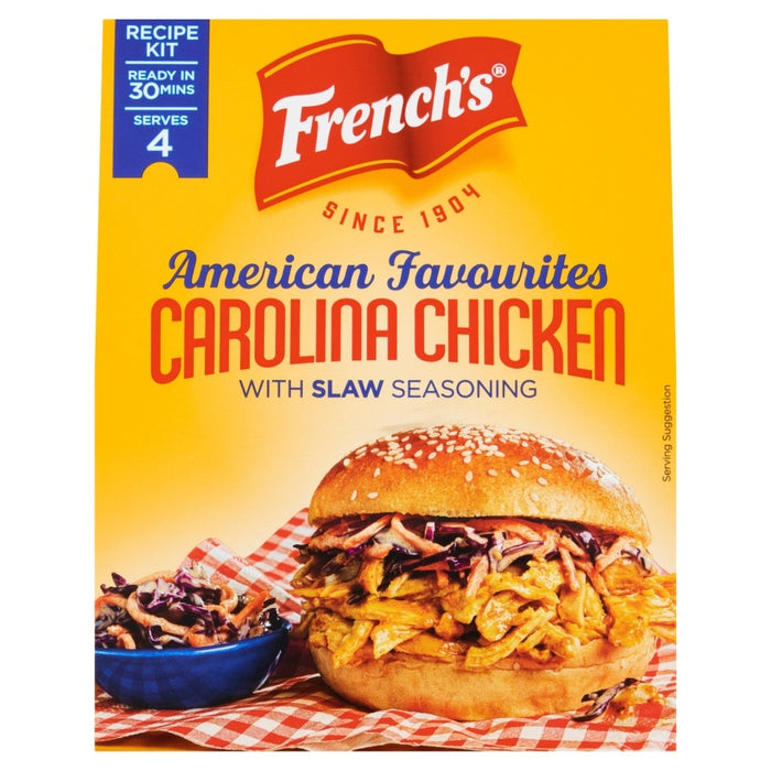 French's Carolina Chicken with Slaw Seasoning Recipe Kit 7 x 95g (box) - Out of Date
