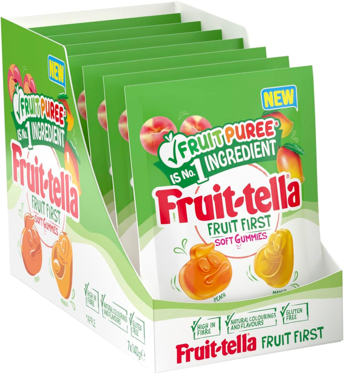 Fruit-tella Mango Peach 20 x 140g (case) - Out of Date