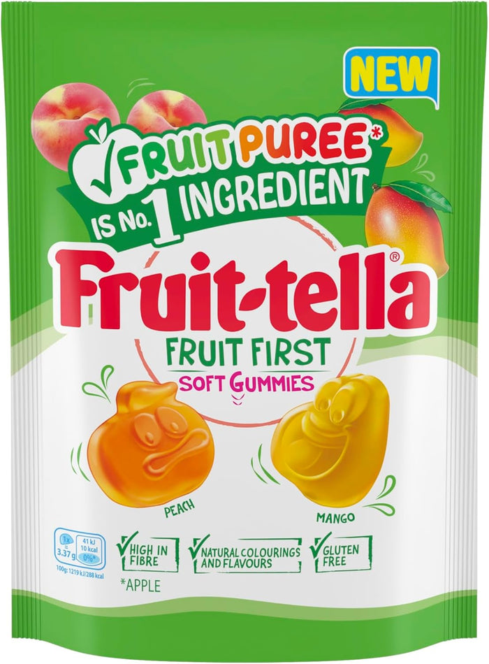 Fruit-tella Mango Peach 20 x 140g (case) - Out of Date