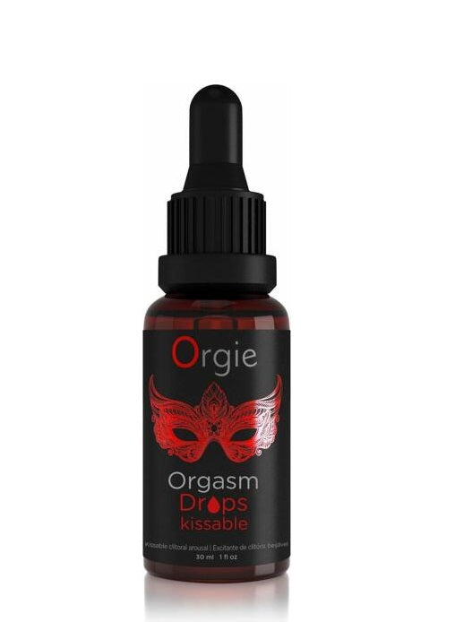Gel intim ORGIE Orgasm Drops Kissable, cu efect de furnicături, pentru stimularea clitorisului și orgasm intens, 30 ml