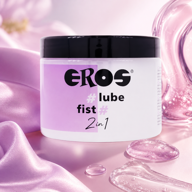 Gel Lubrifiant EROS - LUBE FIST 2 in 1, foarte alunecos, oferă relaxare, asigură o penetrare fără durere, 500 ml