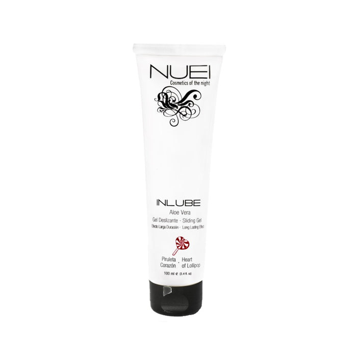 Gel Lubrifiant NUEI - INLUBE, pe baza de apa, cu aroma de Acadea (Lollipop), 100 ml