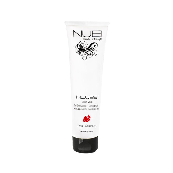 Gel Lubrifiant NUEI - INLUBE, pe baza de apa, cu aroma de Capsuni, 100 ml
