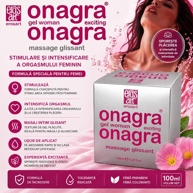 Gel Onagra Exciting, pentru stimulare și intensificare orgasm femei, 100 ml