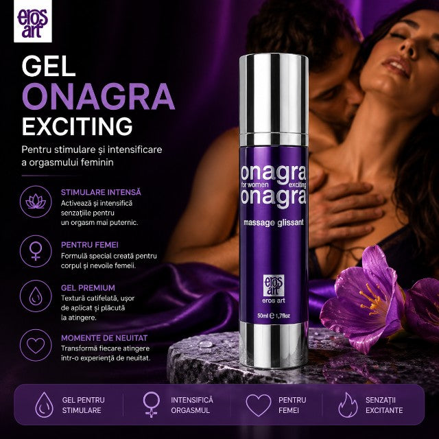 Gel Onagra Exciting, pentru stimulare și intensificare orgasm femei, 50 ml