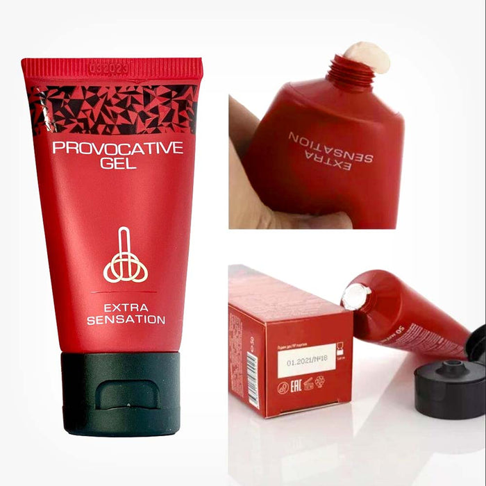 Gel Provocative Gel, pentru mărirea penisului în lungime și grosime, întârzierea ejaculării și potență, 50 ml