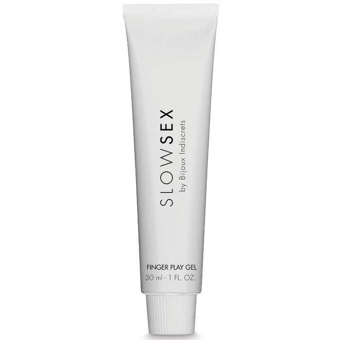 Gel unisex Slow Sex by BIJOUX INDISCRETS Finger Play, pentru stimularea zonelor erogene și lubrifiere, 30 ml