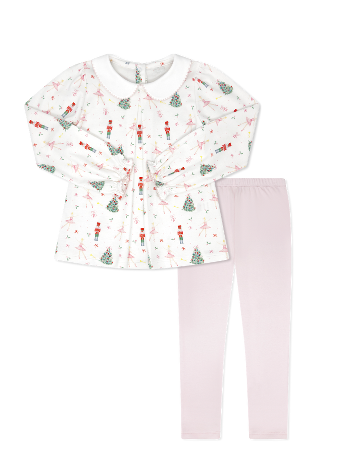 Girls Caroline Legging Set in Nutcracker