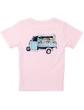 Embrace the joy of spring with the Girls Fresh Florals Tee by Properly Tied! This light pink, short-sleeve tee is perfect for tween girls who love to express their vibrant spirit. The charming flower truck design on the back adds a playful touch, making it an ideal choice for casual wear during sunny days. Let your style bloom!