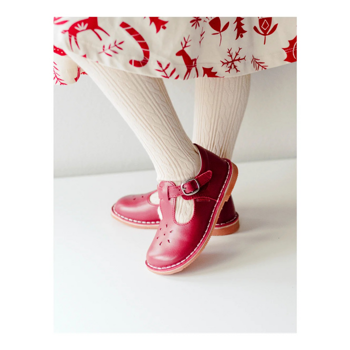 Girls Joy Mary Jane Shoe in Red