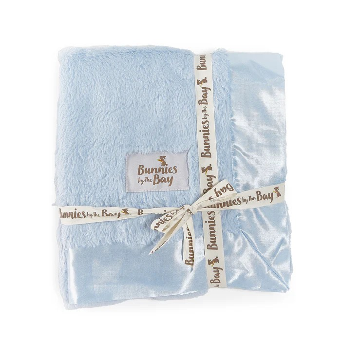 Softness and texture, everything your little snugglers are looking for! This sweet, cuddly blanket, with its nibble fur and satin binding, is perfect for cozy cuddles and comforting moments. Your little one will love snuggling up with this blanket, feeling the gentle touch of the softest fur and the silky satin. Whether it’s bedtime, movie night or just a quiet moment, this blanket is sure to bring comfort and joy. Let the snuggles begin!