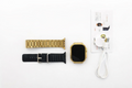 Gold Smart Watch with Dual Strap Set
