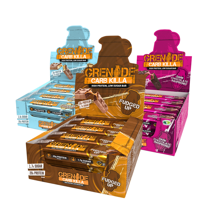 Grenade Carb Killa Bar 3 Boxes of 12 x 60g