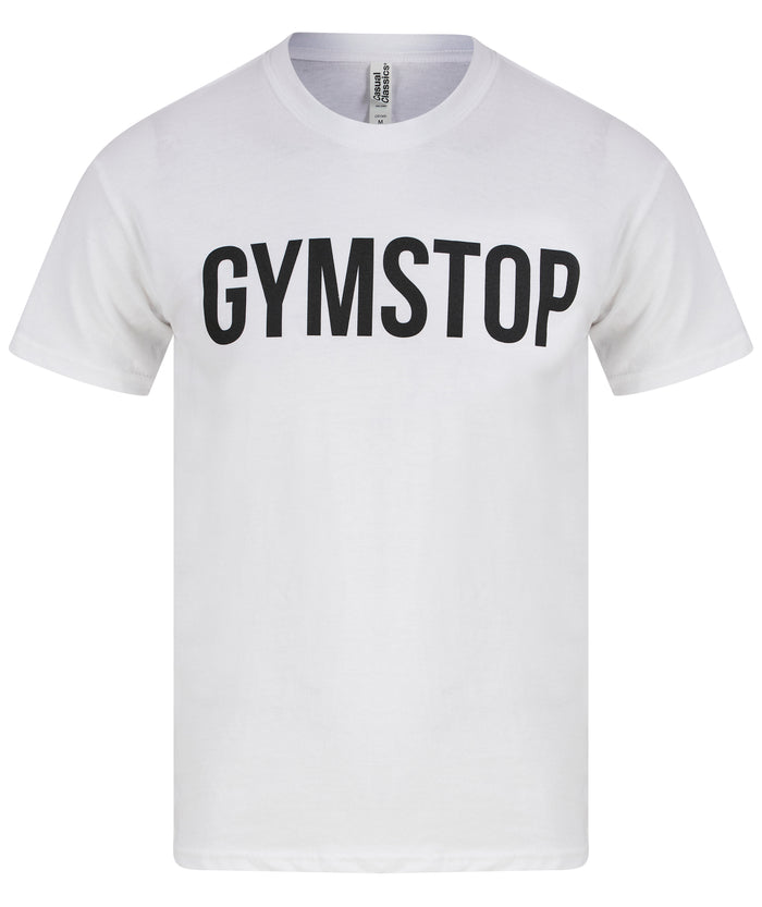 Gymstop Black on White T-Shirt