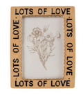 Hand-Painted Photo Frame with Saying, 2 Styles (Holds 4"x6" Photo)