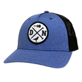 Heather Blue and Black Hat