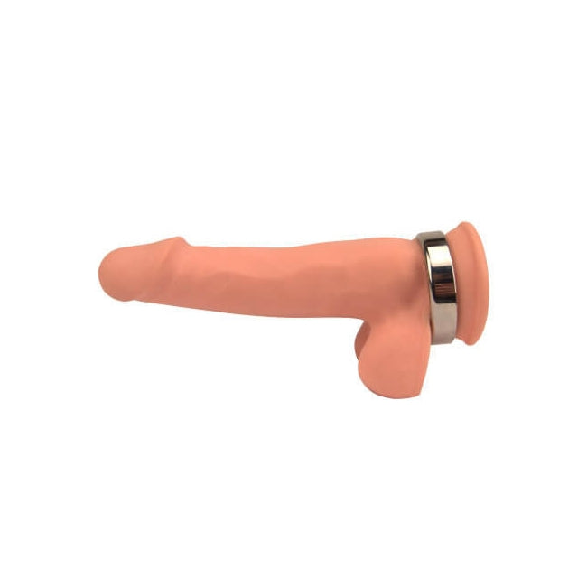 Inel pentru penis Bound to Please - Metal Cock Ring, din metal, argintiu, 45 mm