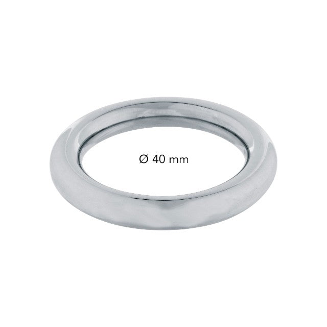 Inel pentru penis STEEL POWER TOOLS Cockring RVS, din oțel inoxidabil, grosime 8 mm, diametru 40 mm, argintiu