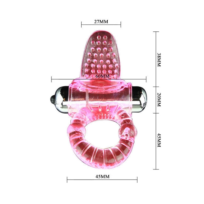 Inel vibrator pentru penis BAILE - Sweet Vibro, pentru stimulare sexuala, 4,6 cm