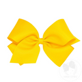 Our biggest bow fans love our king bows! Made to be the statement piece of her outfit, this bow is sure to stay in her hair all day with our patented WeeStay™ no-slip hair clip. Available in dozens of colors, your bow-loving gal will love wearing it every day!
