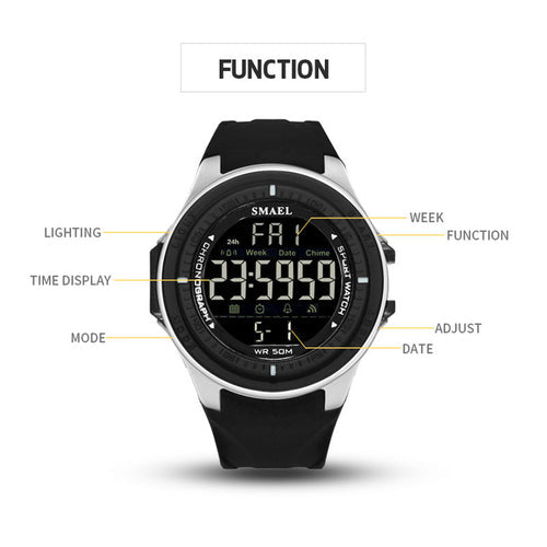 LED Digital Wristwatches Luxury Brand Men