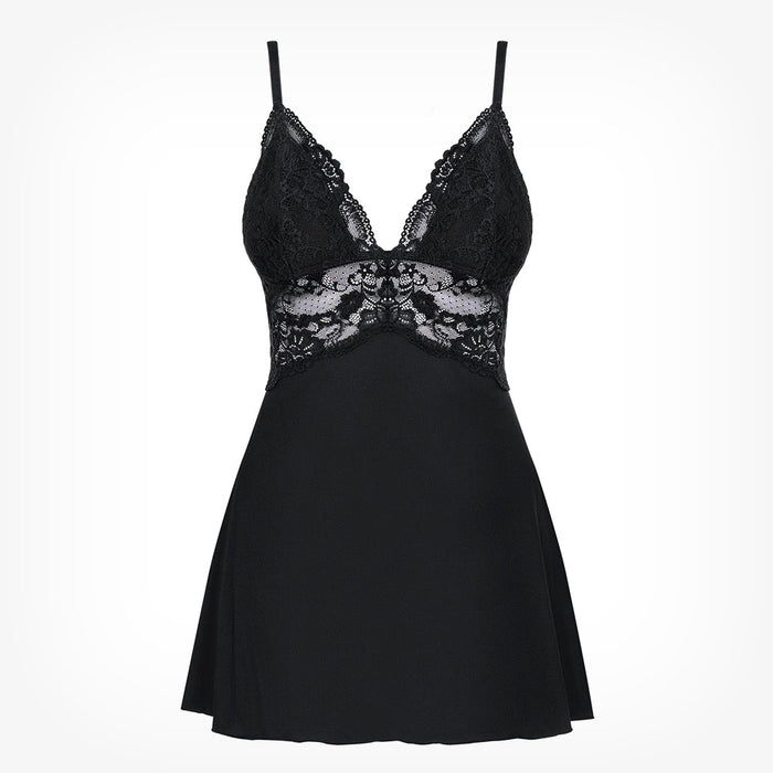 Lenjerie babydoll Obsessive, 810-BAB-1, Negru, S/M