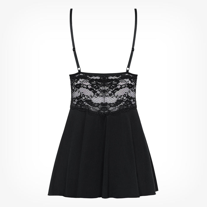Lenjerie babydoll Obsessive, 810-BAB-1, Negru, S/M