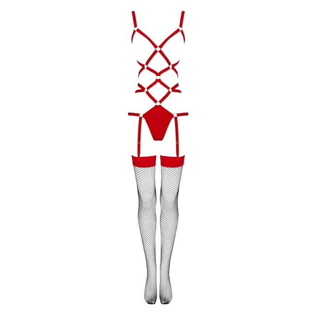 Lenjerie set 2 piese LivCo Corsetti Fashion - THIARA, culoare rosie, S/M