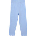 Trotter Street Kids’ Light Blue Scalloped Leggings bring charm and comfort to every outfit. Their soft, playful scalloped edges add a delightful touch, making these leggings a versatile wardrobe essential your child will love wearing every day!