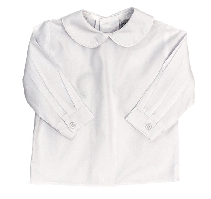 Long Sleeve Peter Pan Woven Shirt
