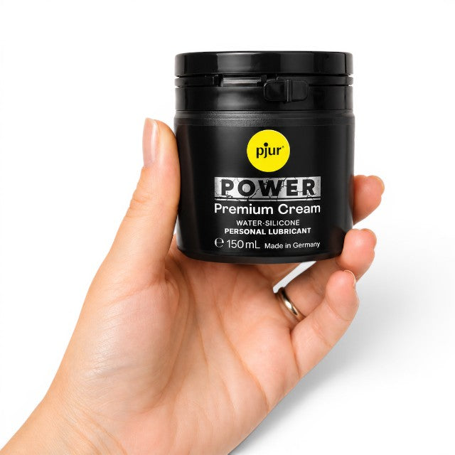 Lubrifiant anal cremă PJUR Power Premium Cream, formulă hibridă, pentru sex anal și acte sexuale dure, 150 ml