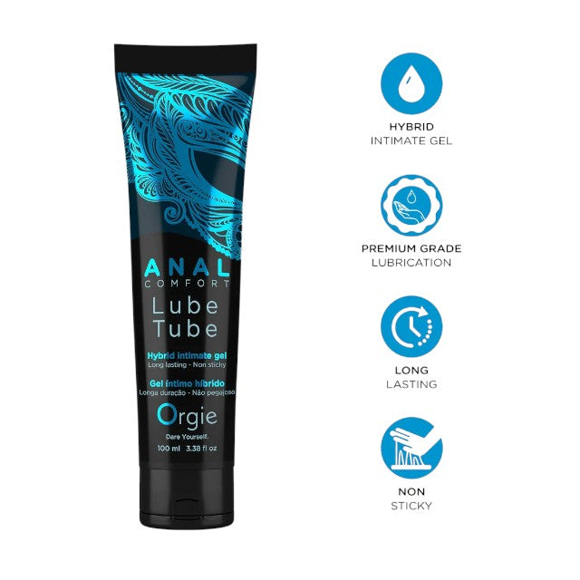Lubrifiant anal ORGIE Anal Comfort, Hybrid, pe baza mixta, 100 ml