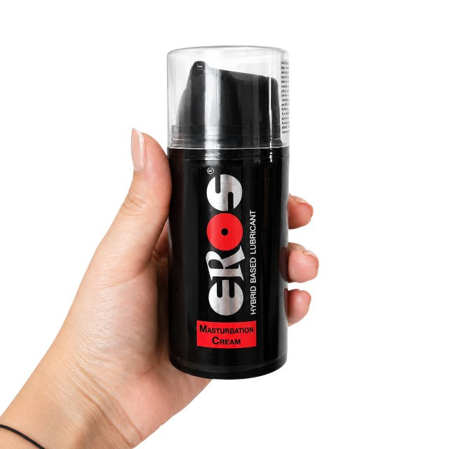 Lubrifiant cremă Eros Masturbation, Hibrid, pe bază de apă și silicon, 100 ml